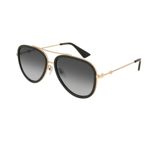 gucci gg0062s 007 oro lente verde|Gucci GG0062S Sunglasses .